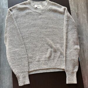 Women’s Buck Mason Heather Grey Vintage Interloop Oversized Crew NWT Small